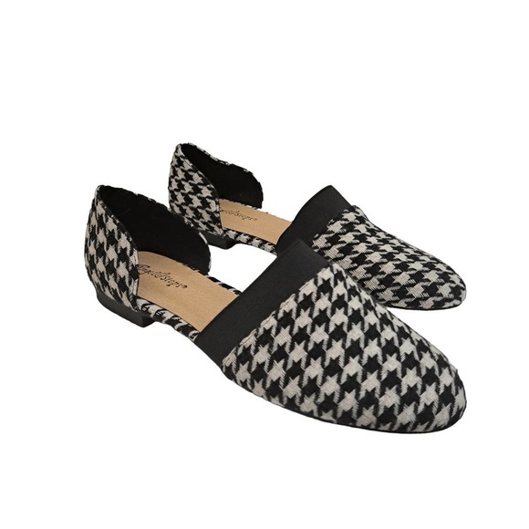 Angel Steps Houndstooth Flats Size 8M - Picture 3 of 6